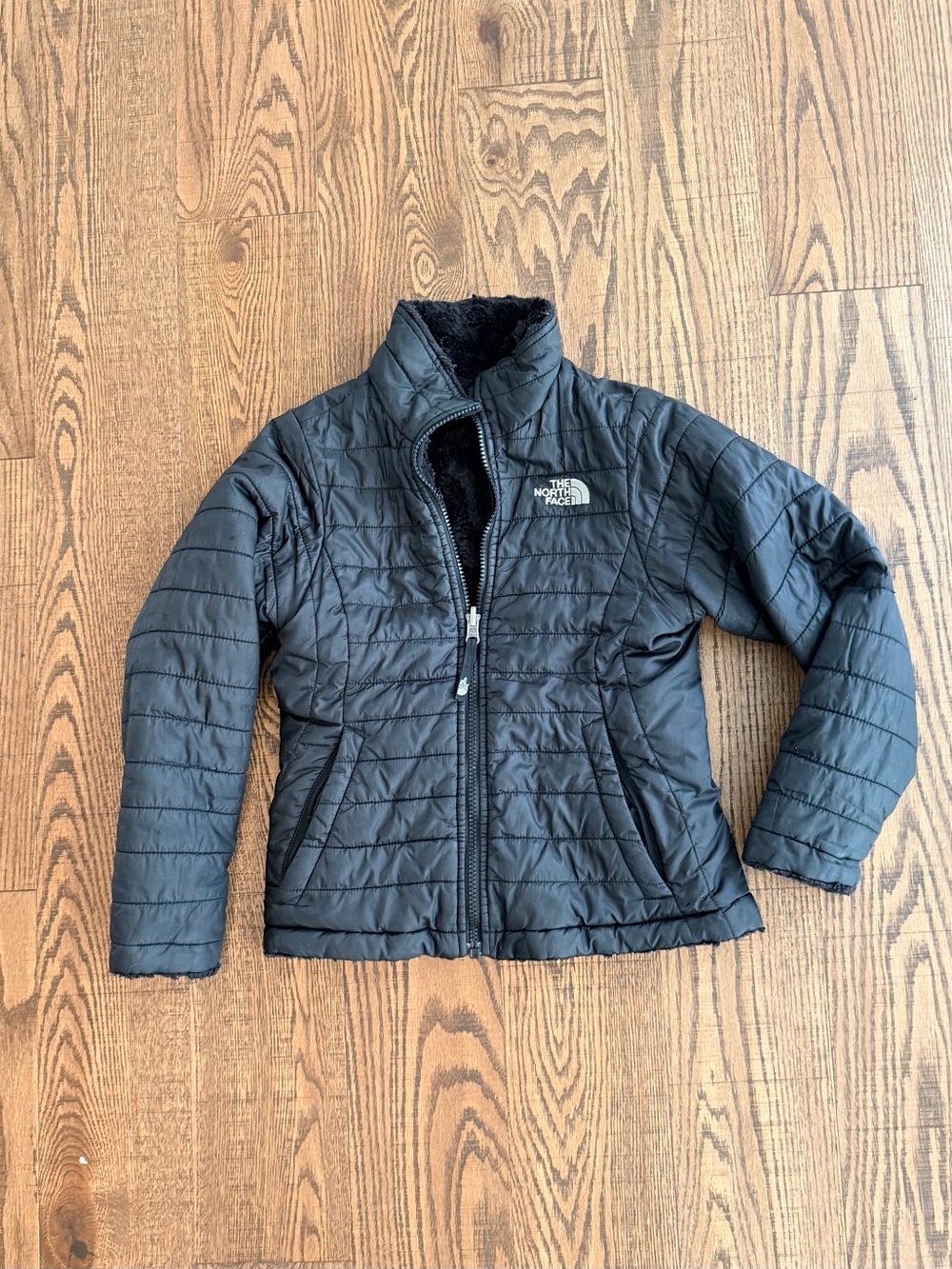 Girls reversible North Face jacket